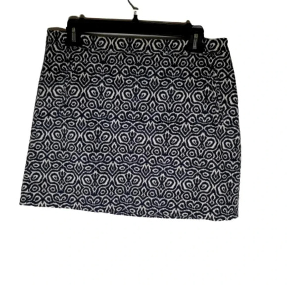 J.crew mini skirt women's size 4 blue & Ivory - Picture 1 of 9
